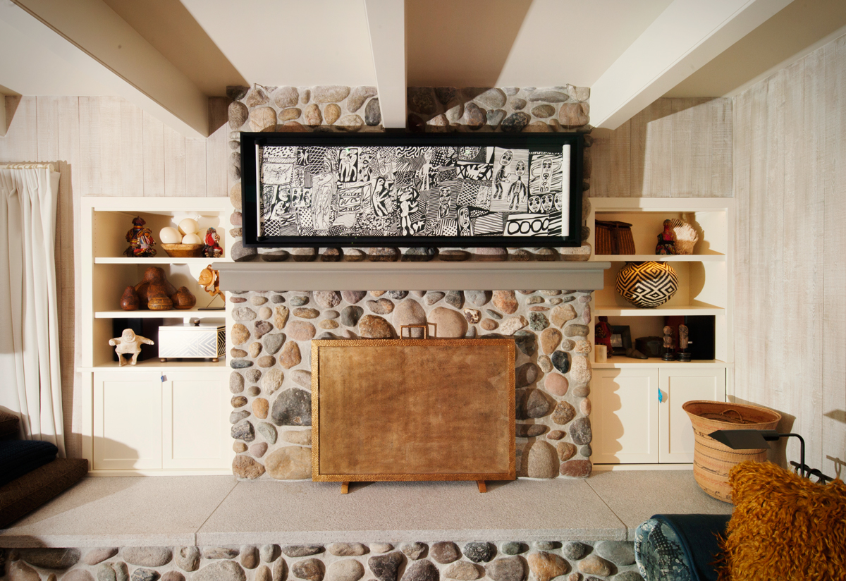 Completed display solution for Dubuffet scroll by Allison and Ross